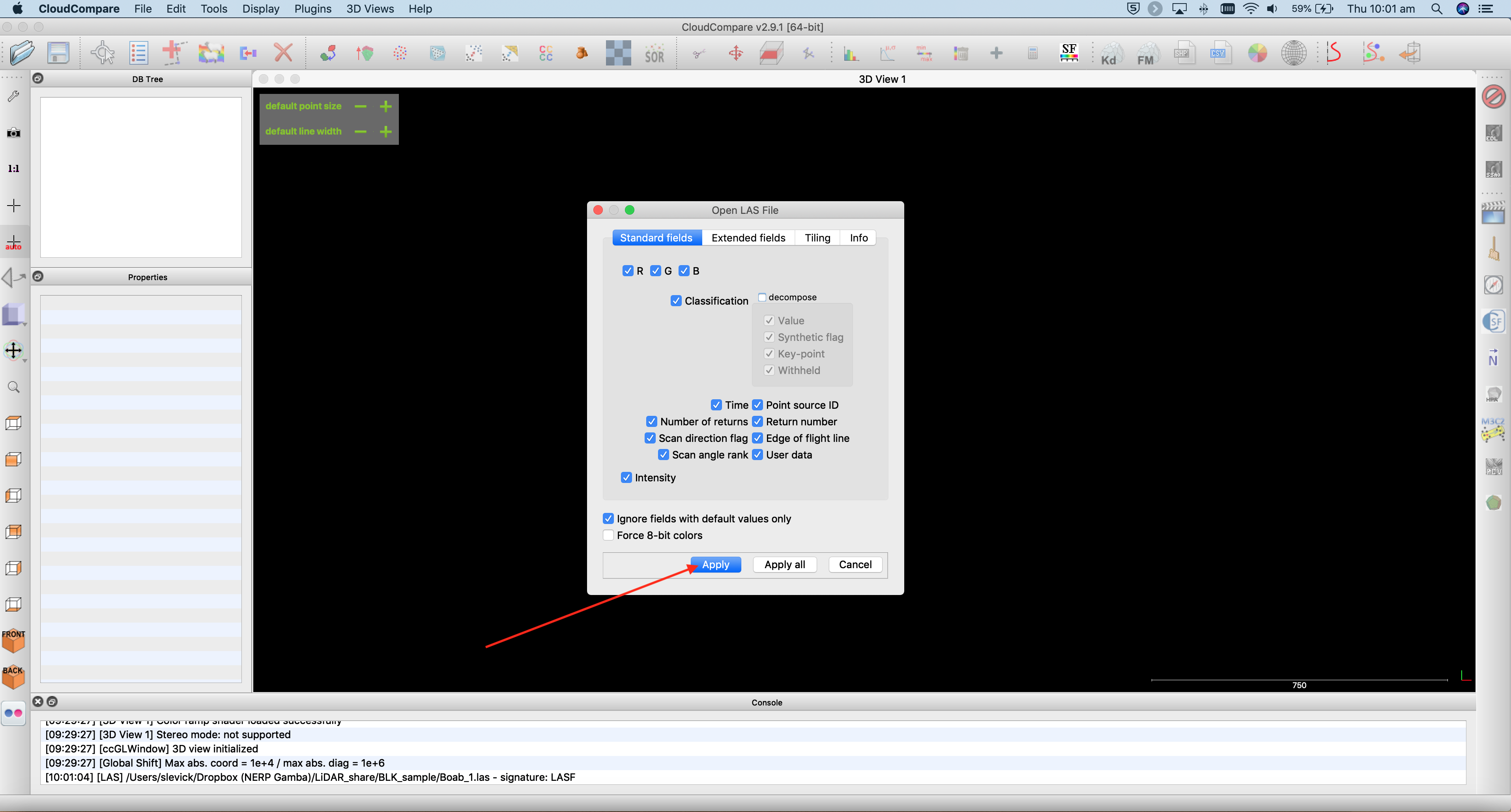 Figure 4. CloudCompare