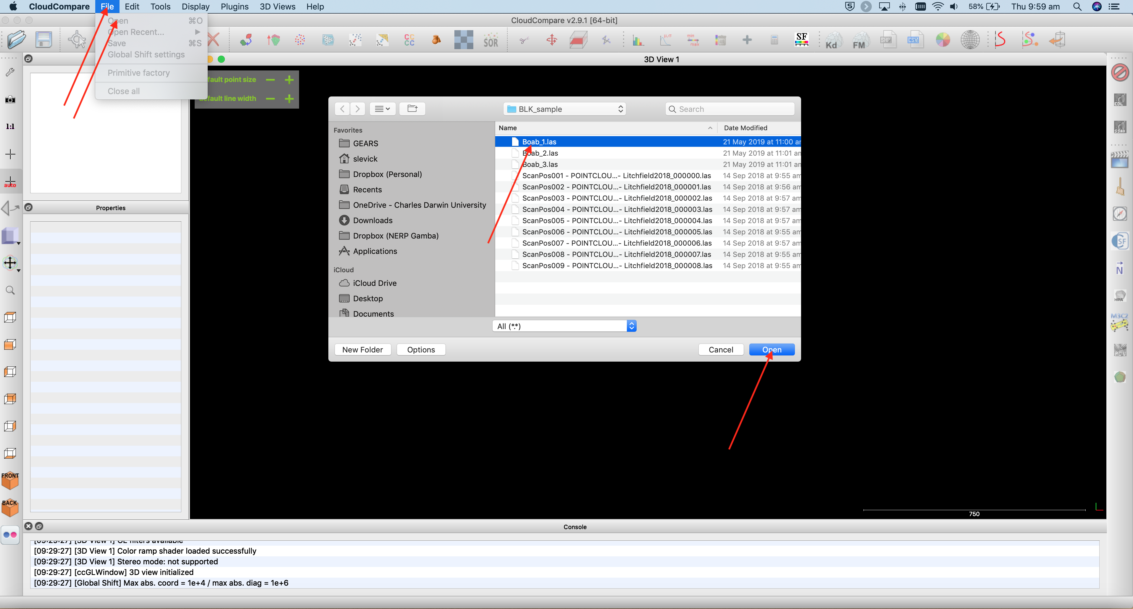 Figure 3. CloudCompare