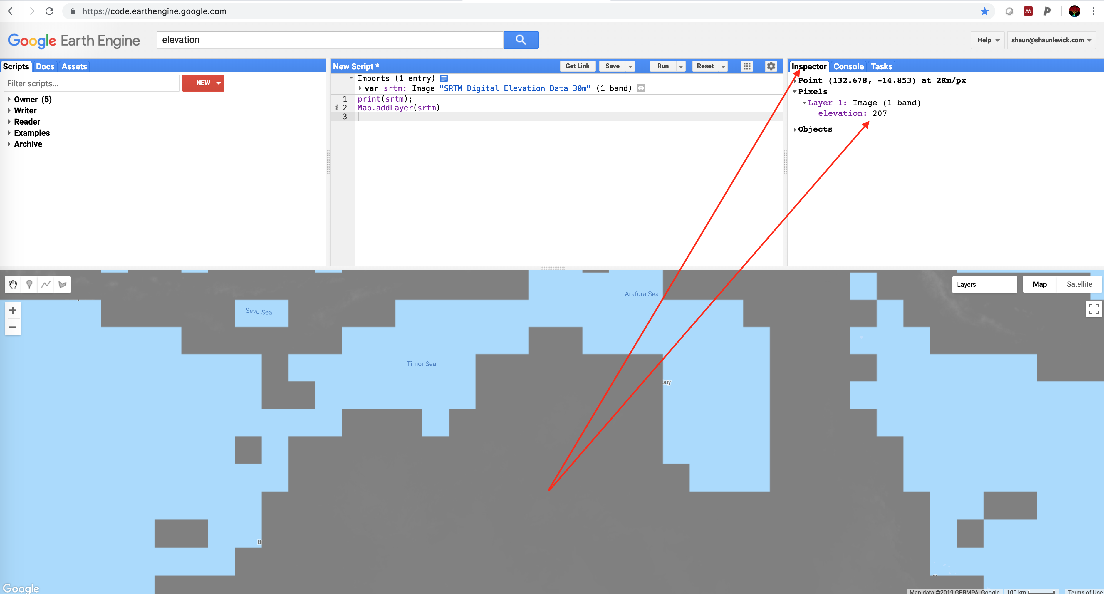 Figure 8. Inspect SRTM